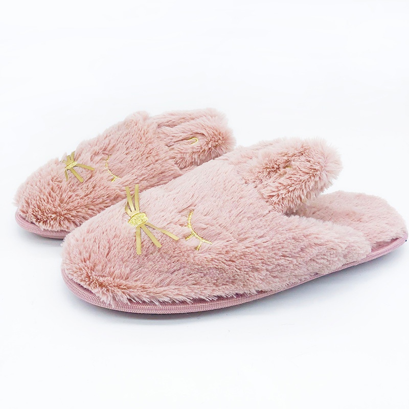 女士卡通棉拖鞋