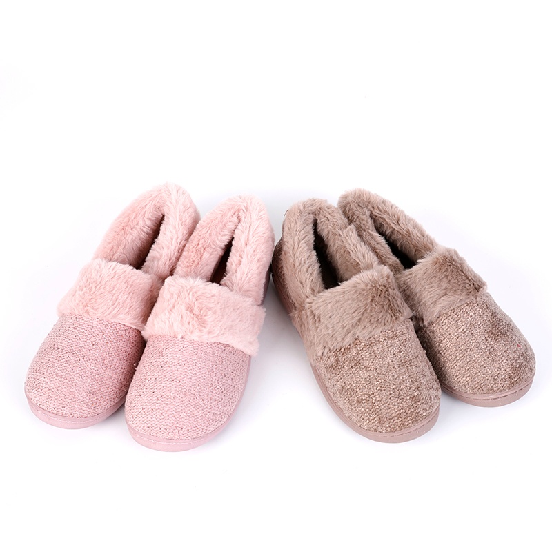 女士雪尼爾滿幫鞋拖鞋