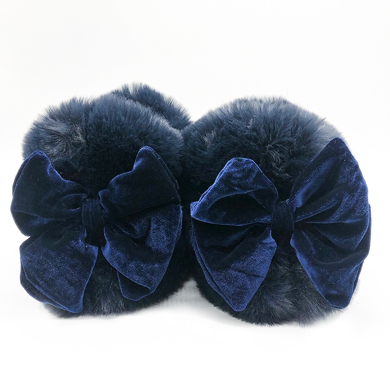 女士人造毛靴子拖鞋