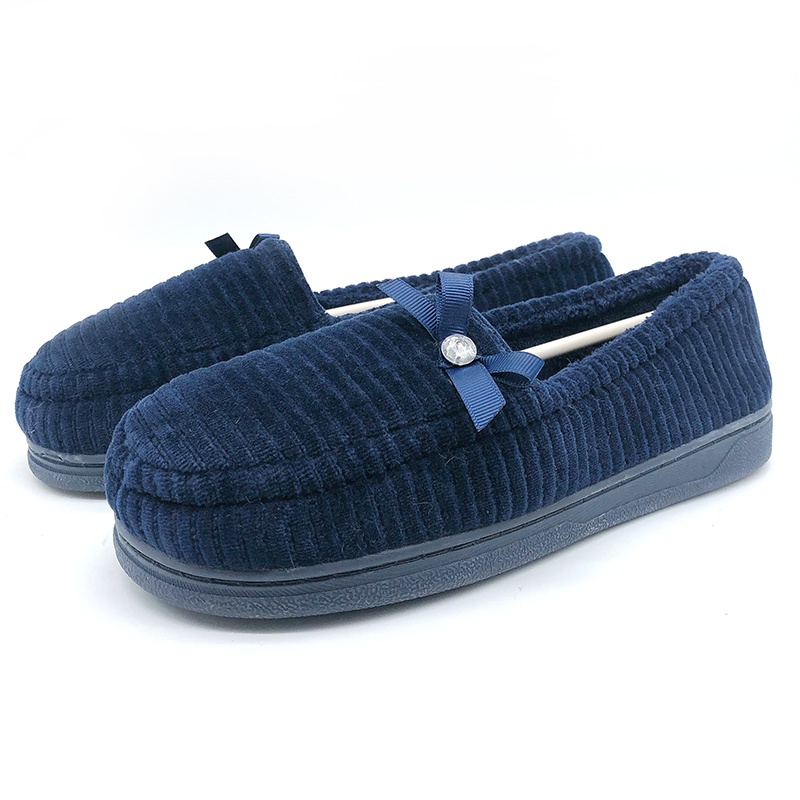 女士條絨滿幫鞋拖鞋