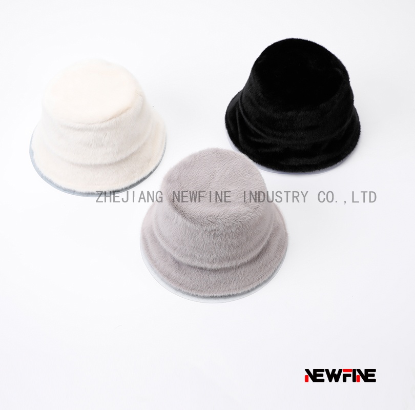 經(jīng)典仿皮草盆帽漁夫帽遮陽(yáng)帽