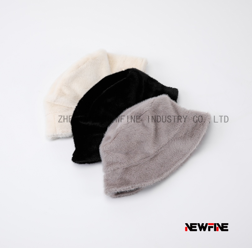 經(jīng)典仿皮草盆帽漁夫帽遮陽(yáng)帽